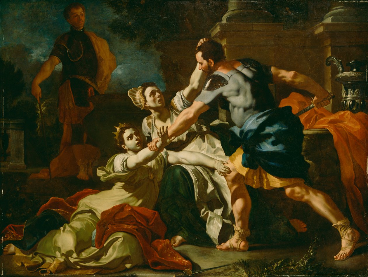 Messalinan kuolema, noin 1704–1712 tekijältä Francesco Solimena