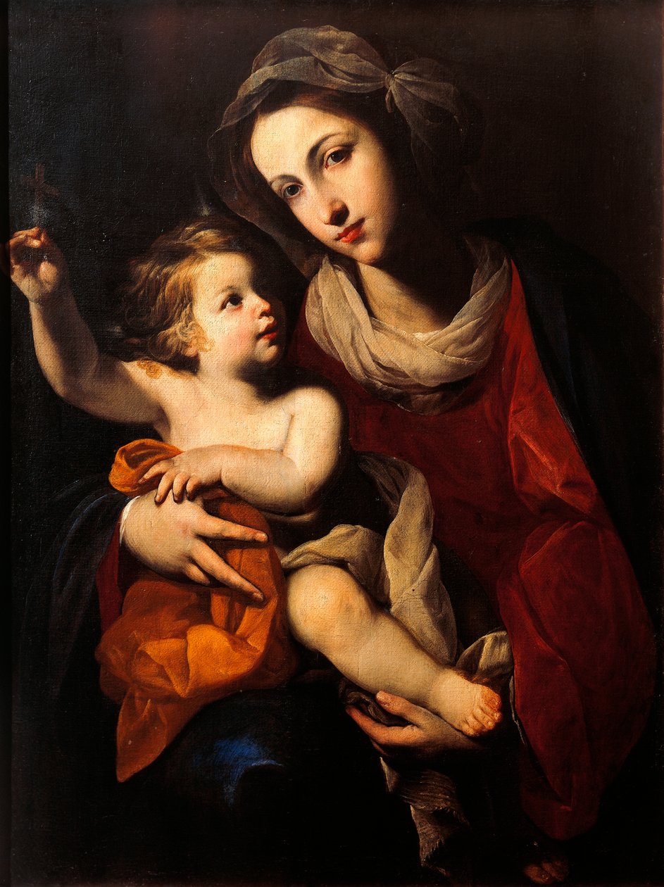 Francesco Solimenan Madonna ja lapsi (1657-1747) tekijältä Francesco Solimena