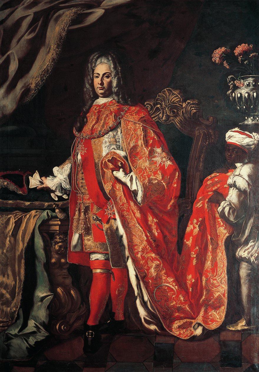 Francesco Solimenan (1647-1747) muotokuva Maddalonin herttua Marzio Carafasta tekijältä Francesco Solimena