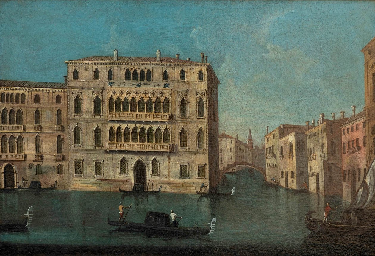 Francesco Tironi Grand Canal ja Foscarin palatsi tekijältä Francesco Tironi