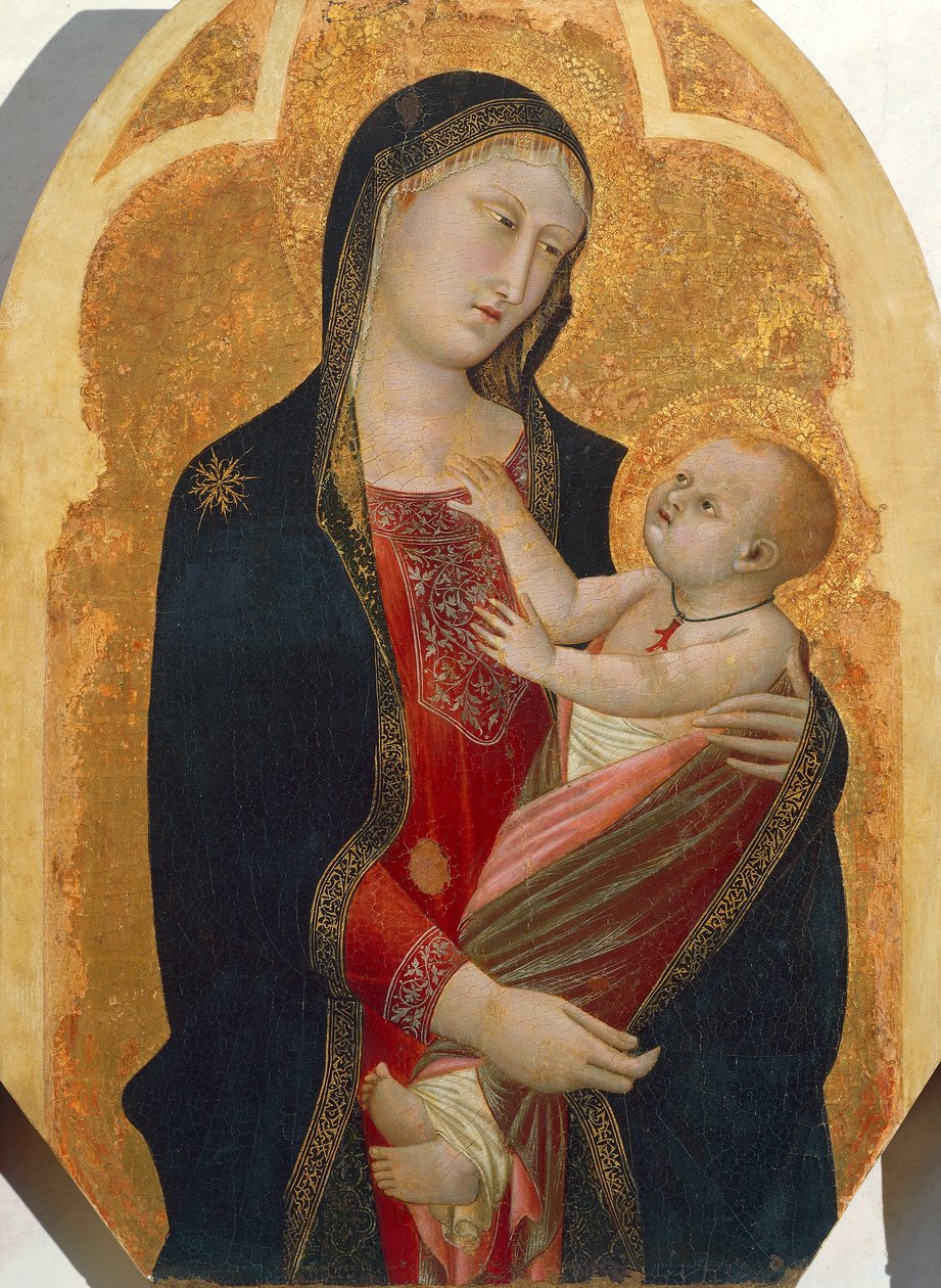 Madonna lapsen kanssa, kirjoittanut Francesco Traini (aktiivinen 1321-1365) tekijältä Francesco Traini