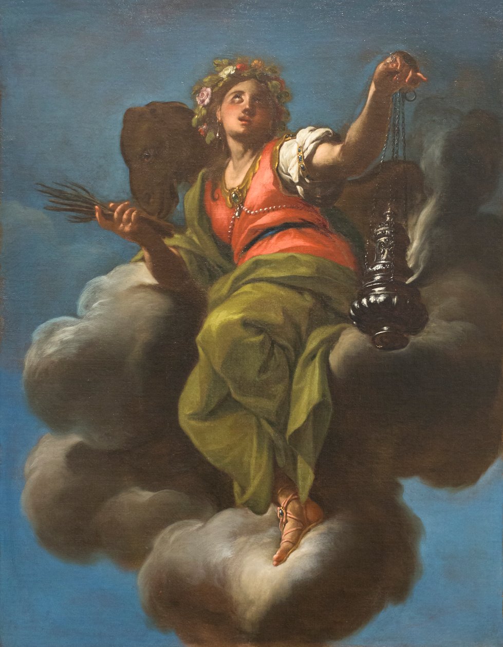 Aasia, n. 1709 (öljy kankaalle) tekijältä Francesco Trevisani
