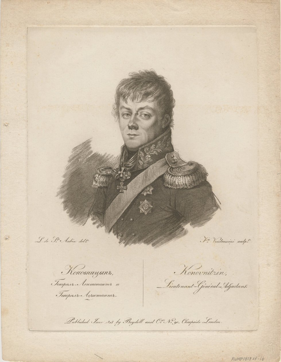 Kreivi Pjotr Petrovitš Konovnitsynin muotokuva 1764-1822, 1813 tekijältä Francesco Vendramini