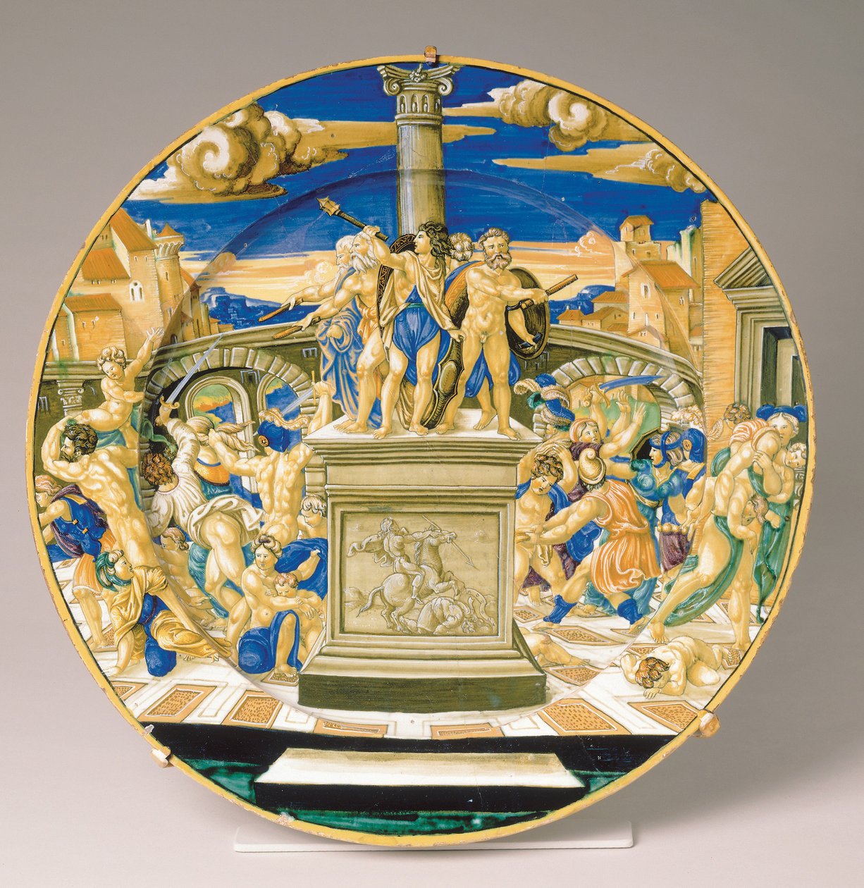 Lautas viattomien verilöylyllä, n. 1527–1530 (maiolica) tekijältä Francesco Xanto Avelli