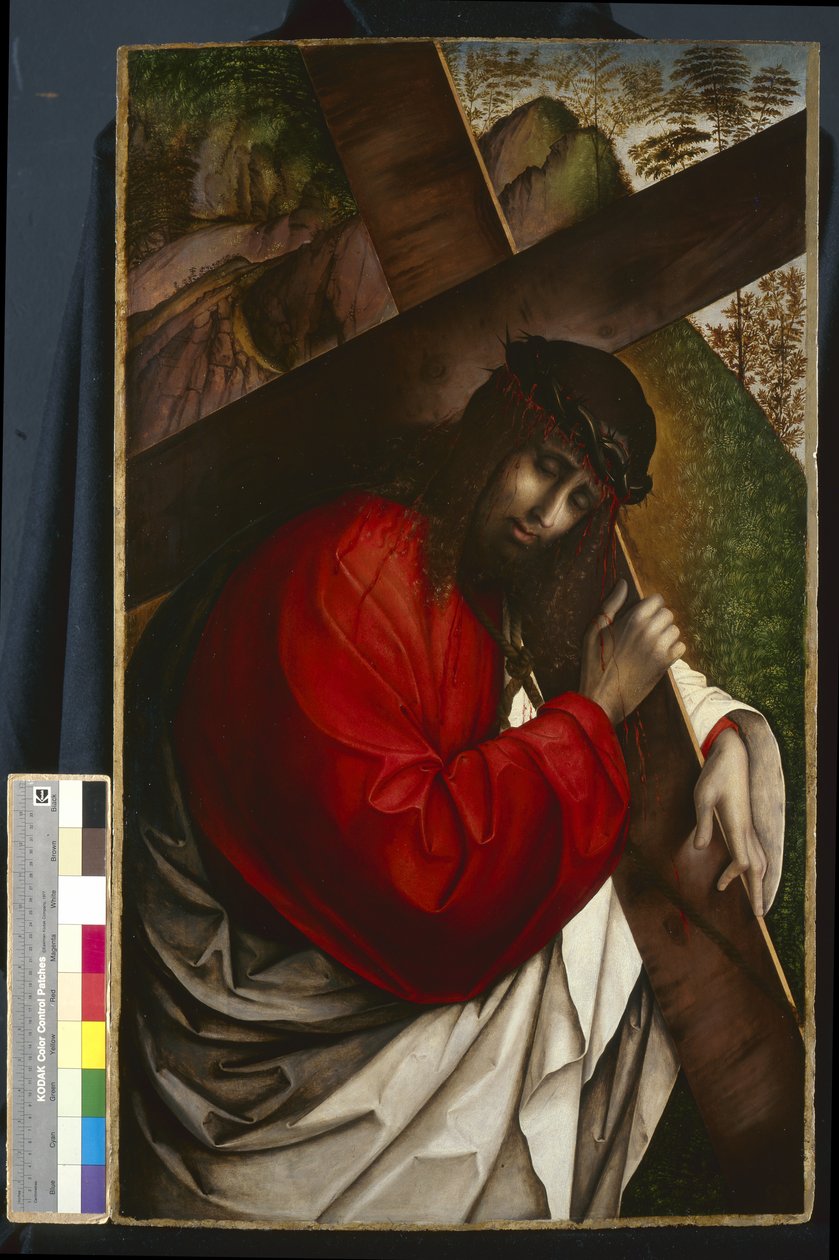 Kristus kantaa ristiä, 1507-08 tekijältä Francesco Zaganelli di Bosio