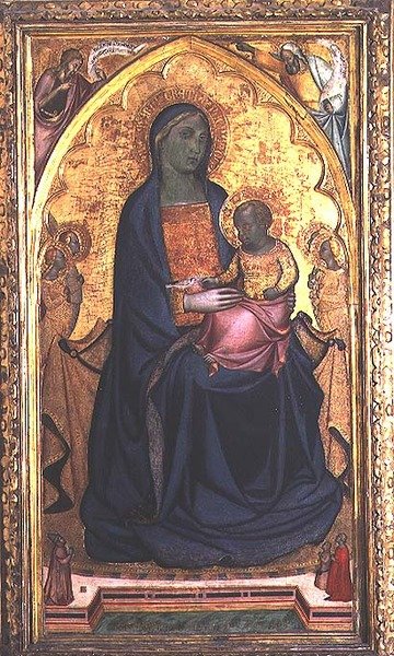 Madonna ja lapsi istuivat tekijältä Francesco da Volterra Neri
