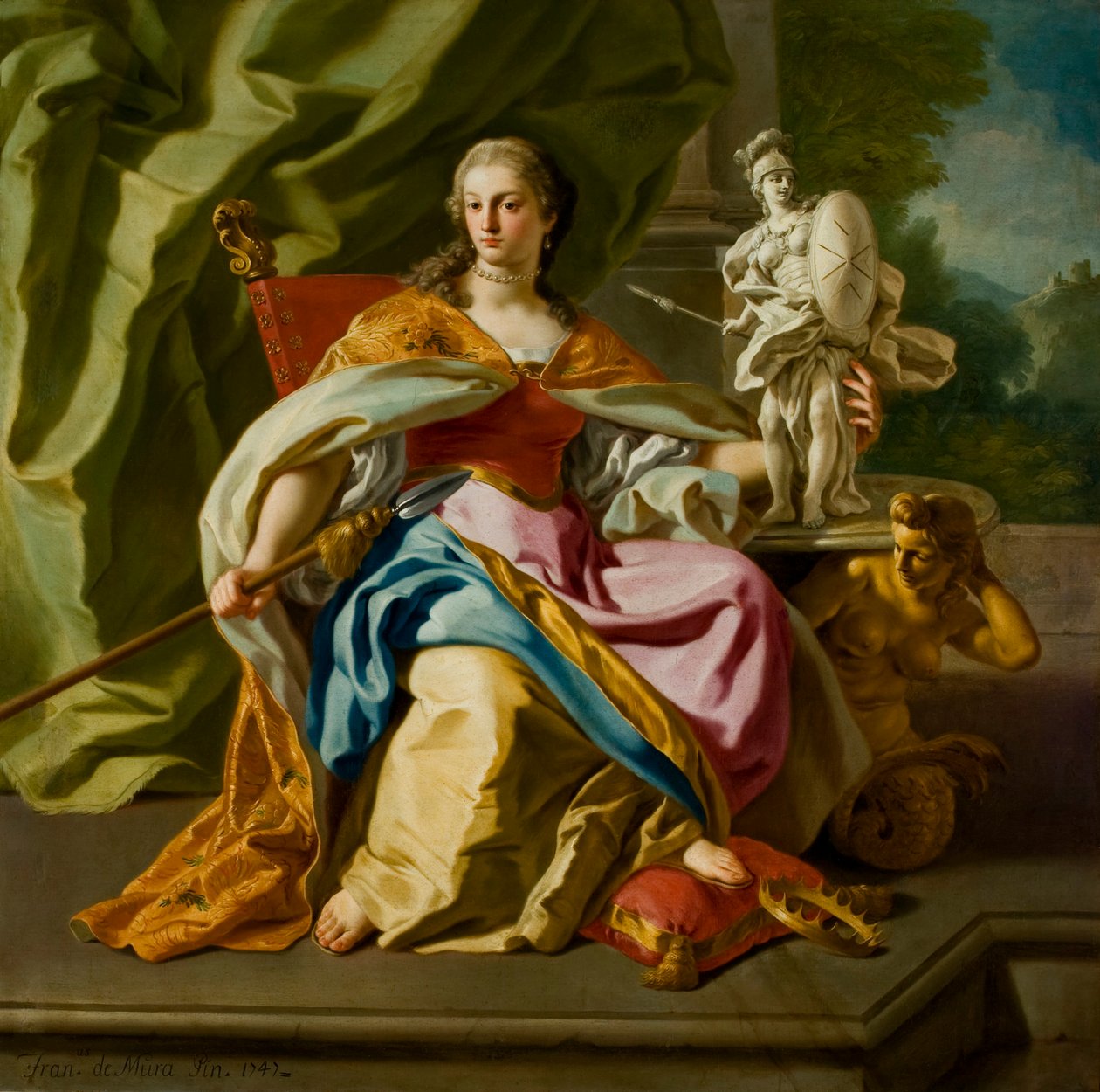 Allegoria Maltan ritarikunnan aatelistosta, 1747. tekijältä Francesco de Mura