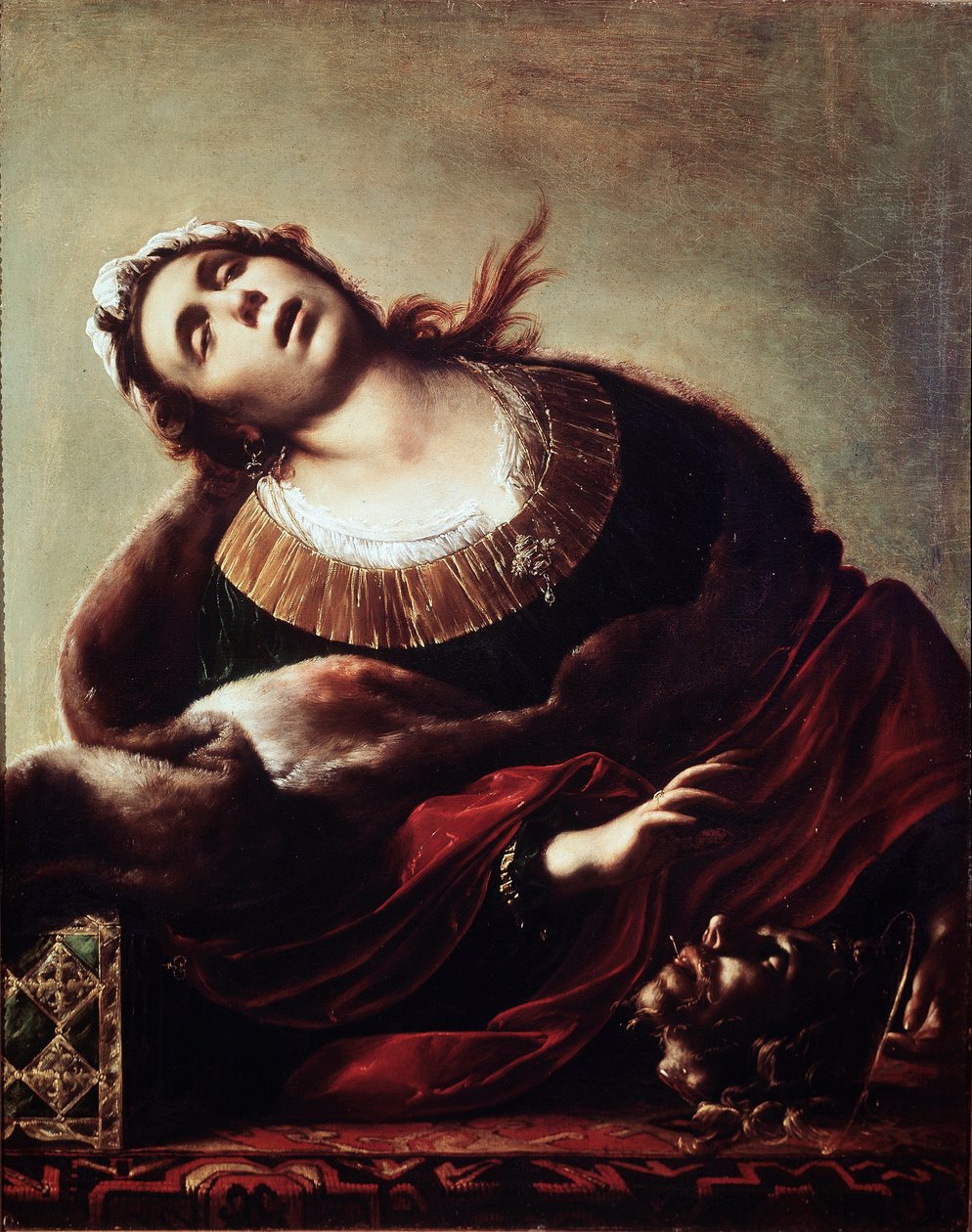 Herodiade Johannes Kastajan pään kanssa Salome ojensi Pyhän Johannes Kastajan pään äidilleen Herodiadelle, jota edusti ekstaasissa. Francesco Cairon (1607-1665) maalaus 1600-luvulta Pinacoteca civica, Vicenza tekijältä Francesco del Cairo