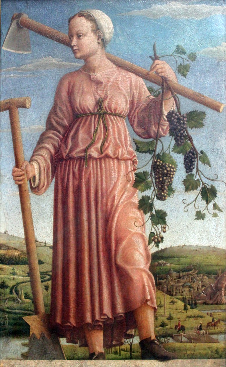 Polyhymnia, pyhän runouden muusa tekijältä Francesco del Cossa