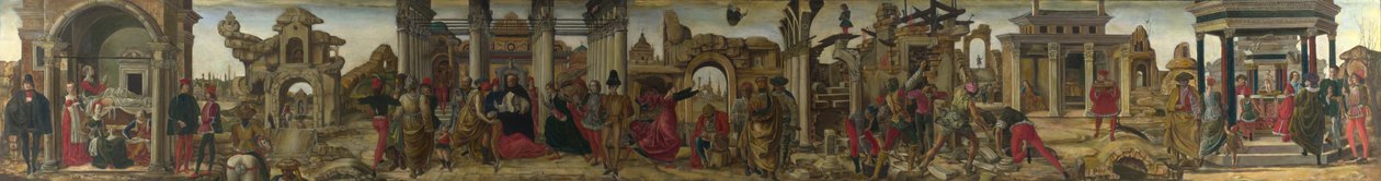 Kohtauksia Saint Vincent Ferrerin elämästä, noin 1450-1475. tekijältä Francesco del Cossa,
