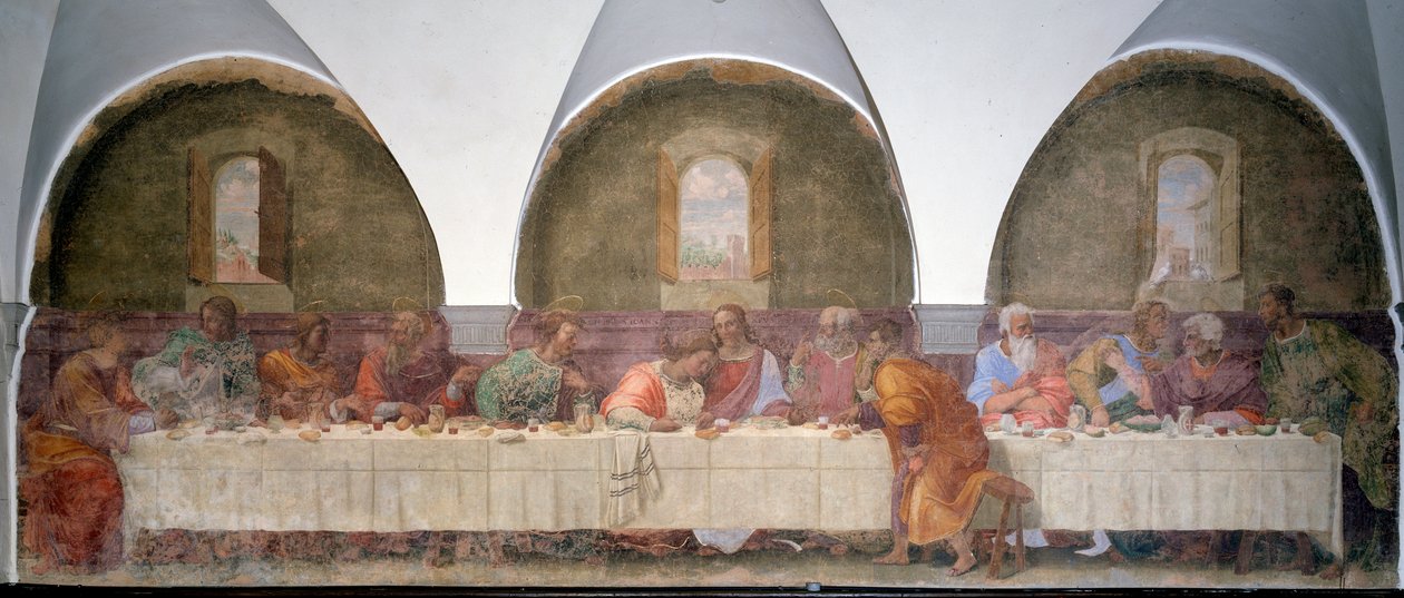 Viimeinen illallinen (fresco tekijältä Francesco di Cristofano Franciabigio