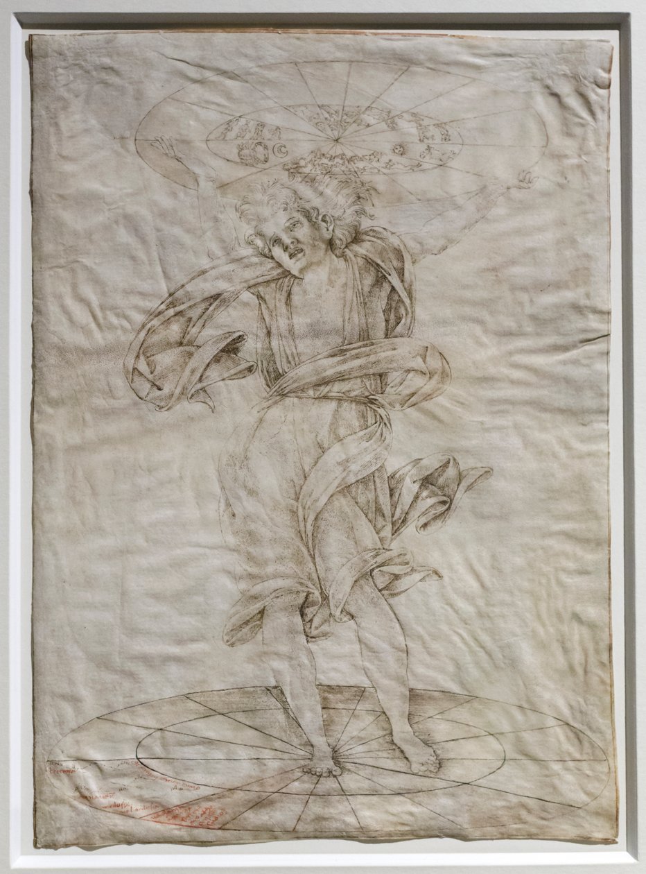 Atlas, n.1472-74 (kynä pergamentille). tekijältä Francesco di Giorgio Martini