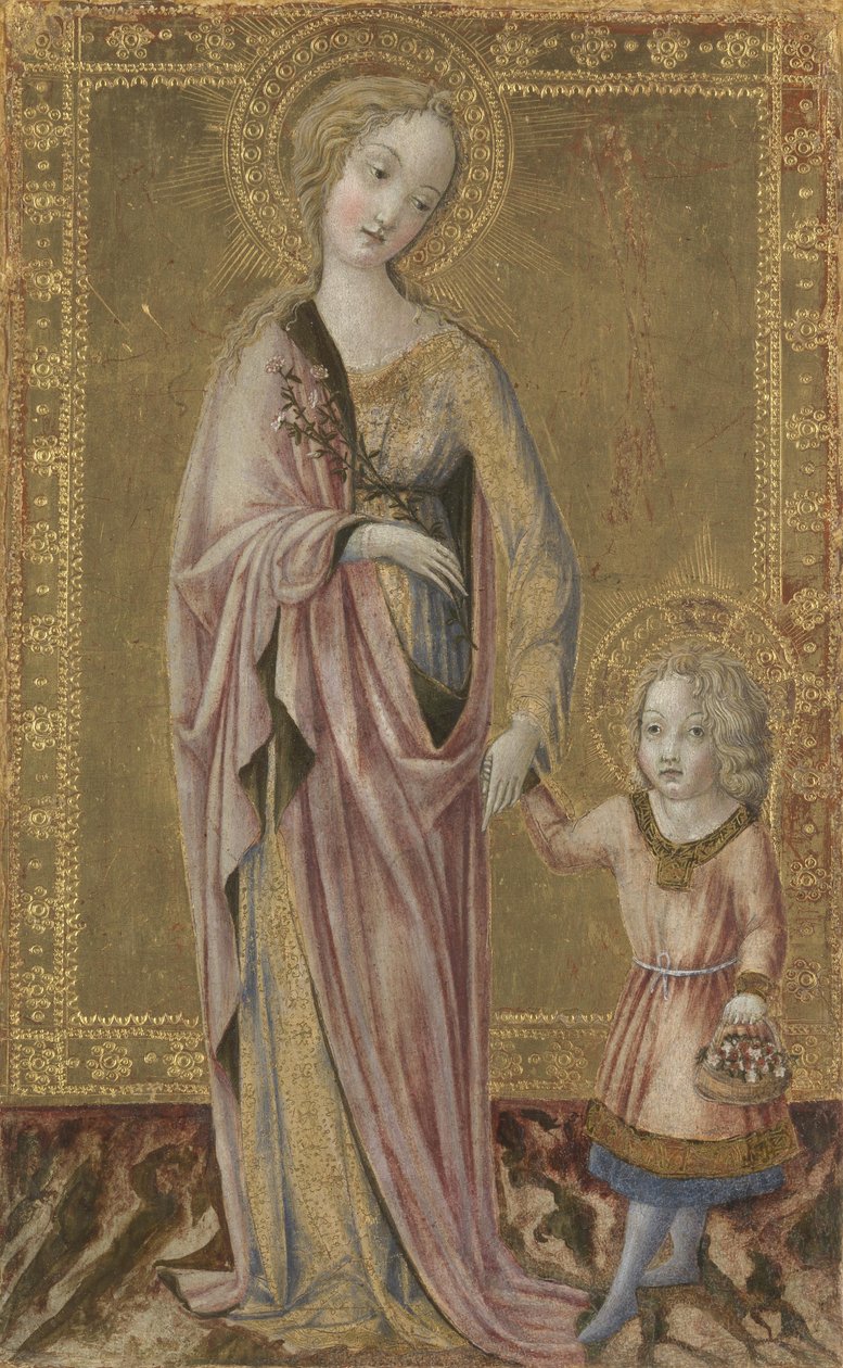 Pyhä Dorothy ja pieni Kristus, noin 1460 tekijältä Francesco di Giorgio Martini
