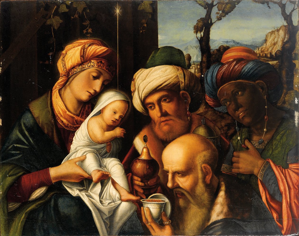 Taikaiden palvonta tekijältä Francesco di Simone da Santacroce