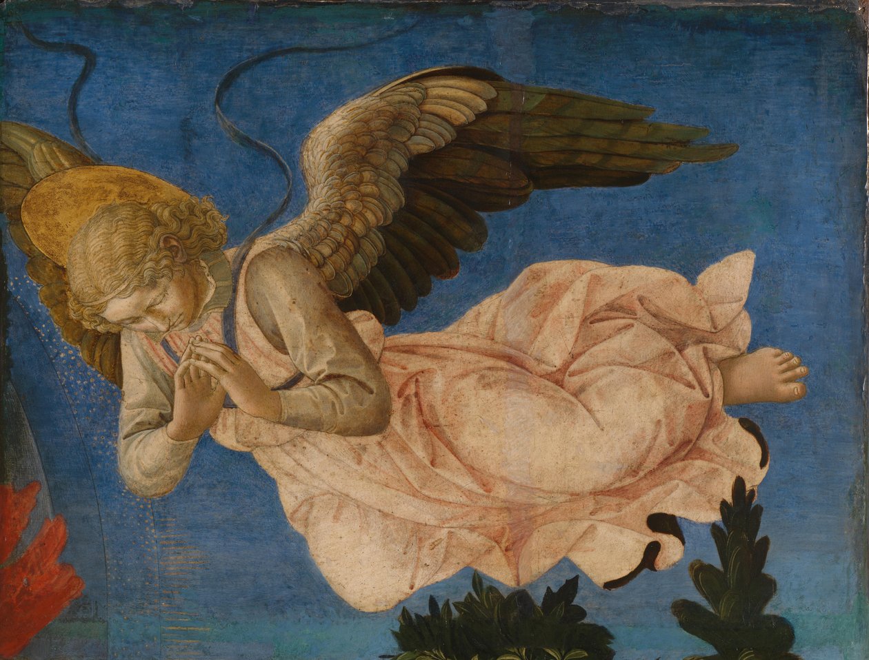 Pistoia Santa Trinitàn alttaritaulun enkelipaneeli, 1455-1460 tekijältä Francesco di Stefano Pesellino