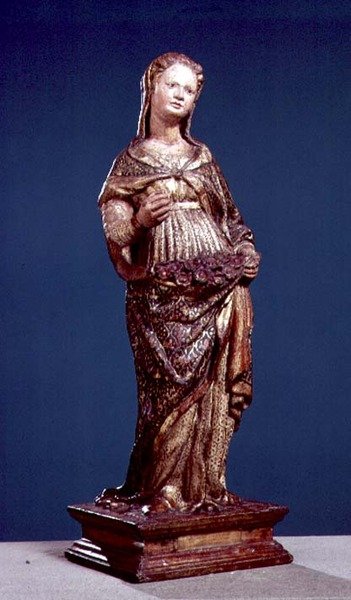 St. Dorothy (monivärinen puu) tekijältä Francesco di Valdambrino
