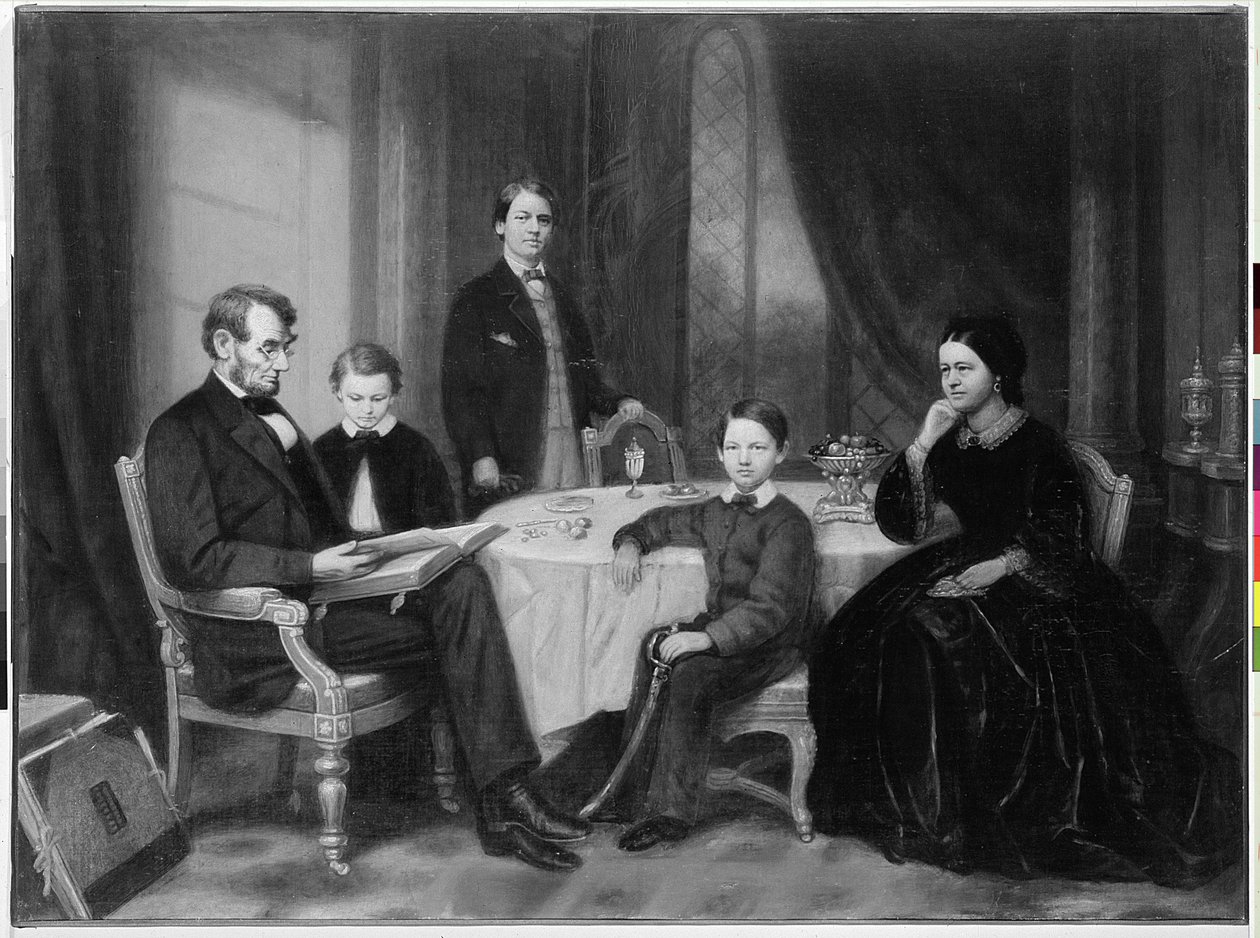 Lincolnin perhe, n. 1865 tekijältä Francis Bicknell Carpenter
