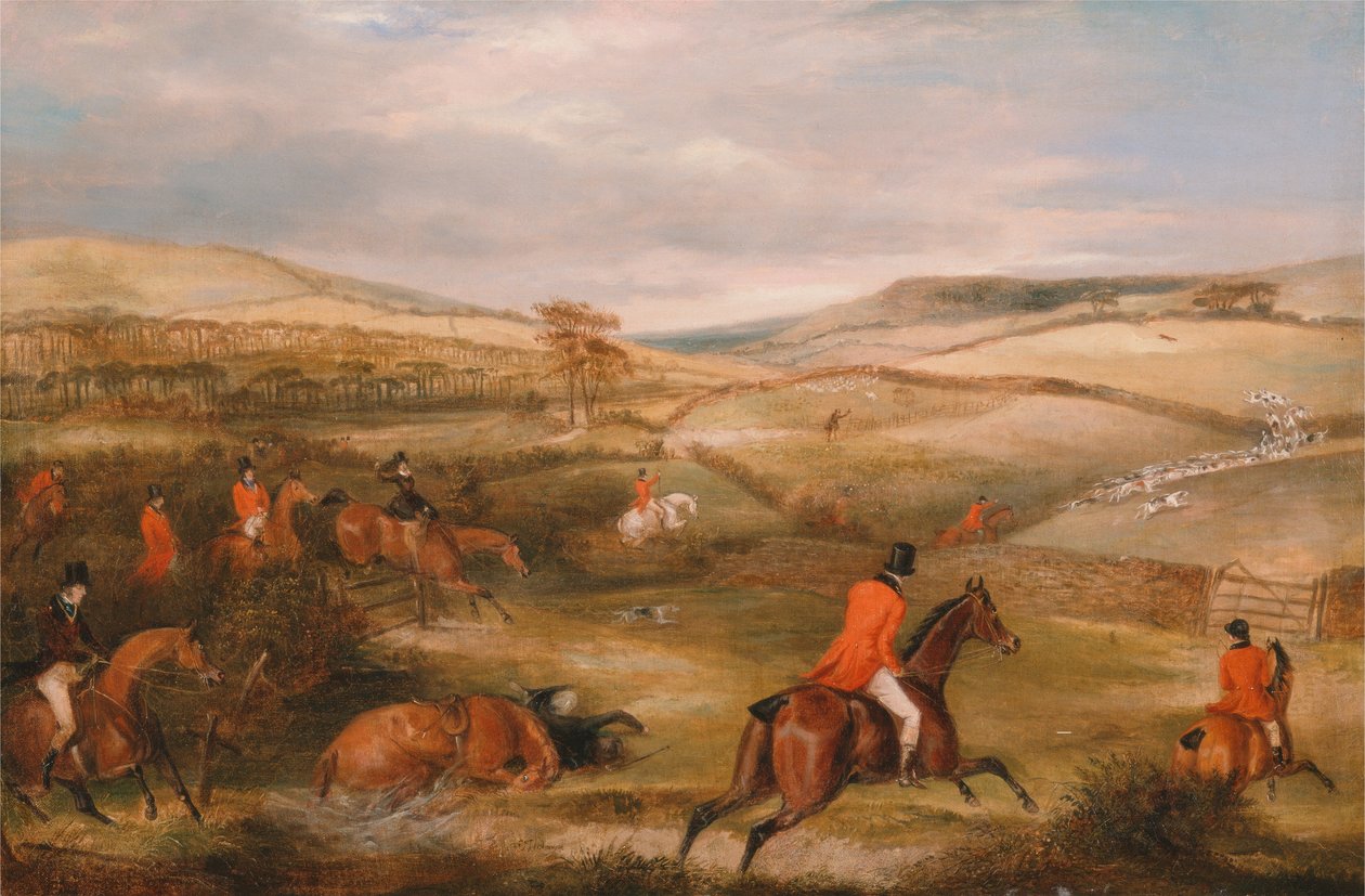 Berkeleyn metsästys, 1842- Chase tekijältä Francis Calcraft Turner