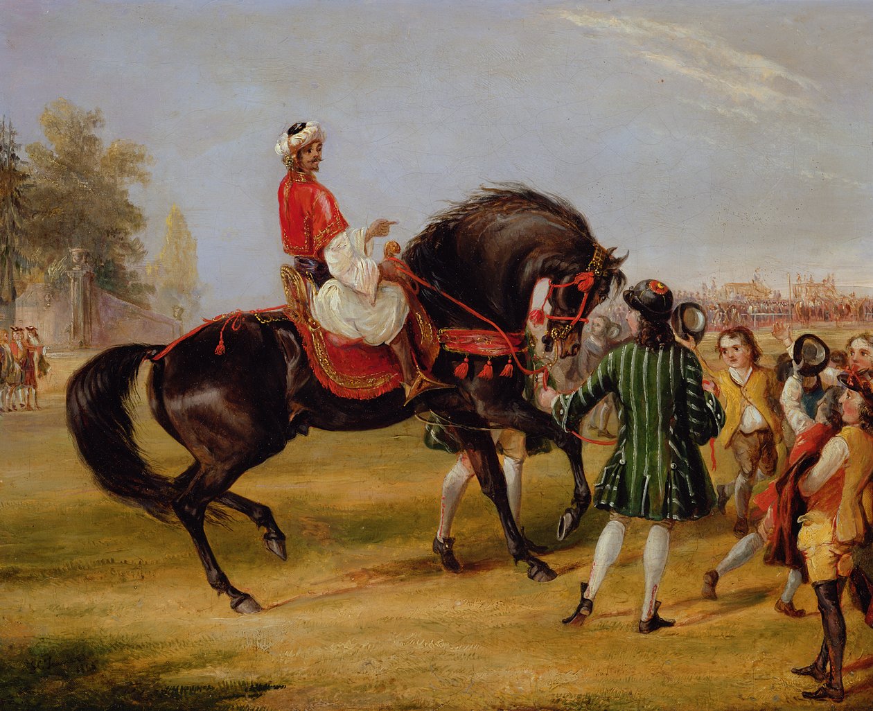 The Earl of Godolphinin "Scham" arabien kanssa, 1845 (pari numeroon 378789) tekijältä Francis Calcraft Turner