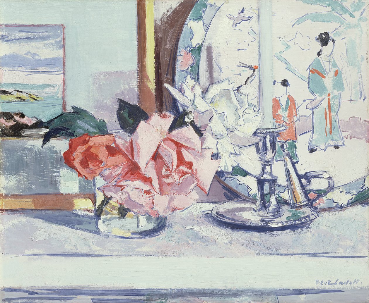 Asetelma – ruusut (Iona) tekijältä Francis Campbell Boileau Cadell