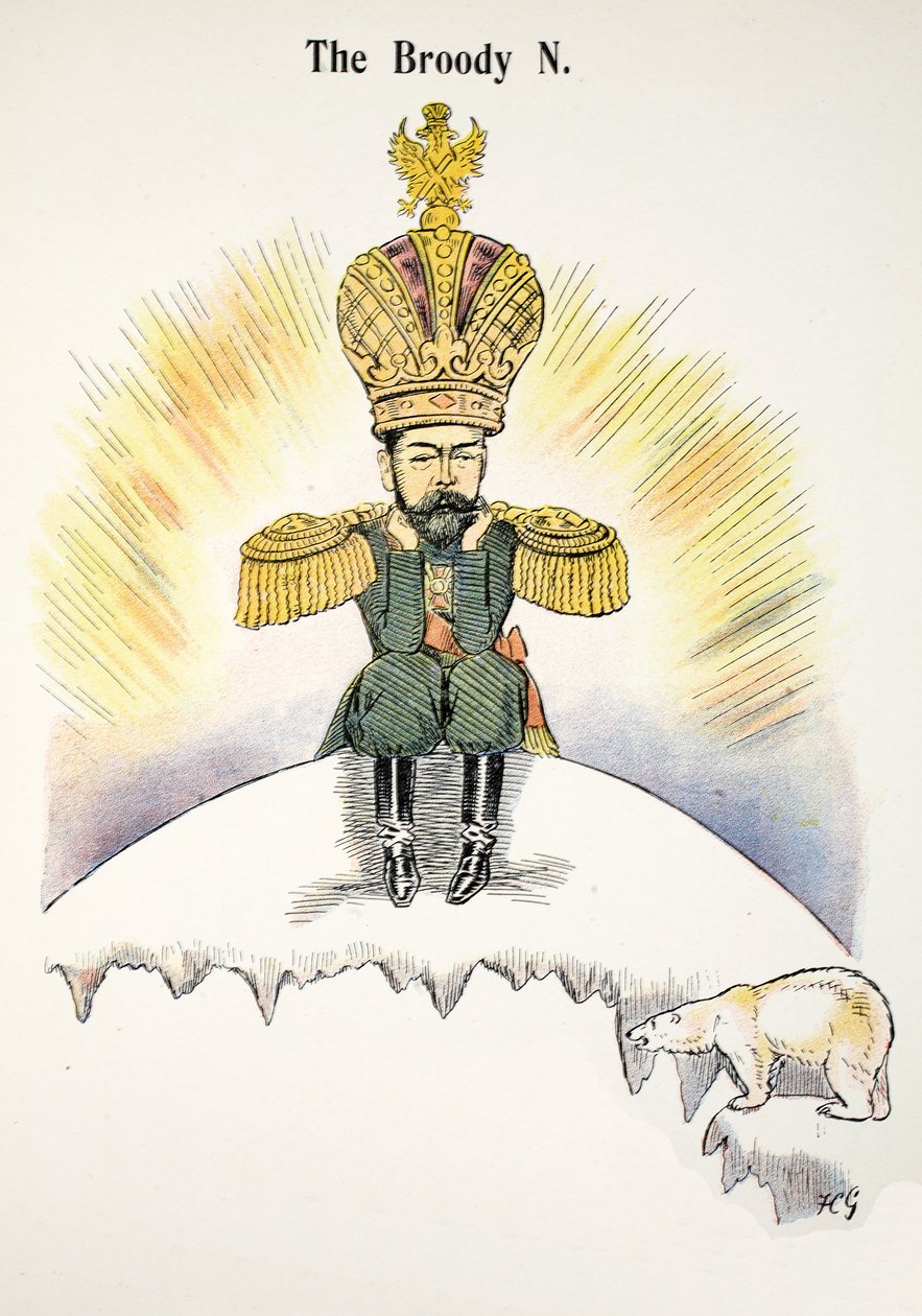 The Broody N, kuvitus The Struwwelpeter Alphabetista, säe Harold Begbie (1871–1929) tekijältä Francis Carruthers Gould