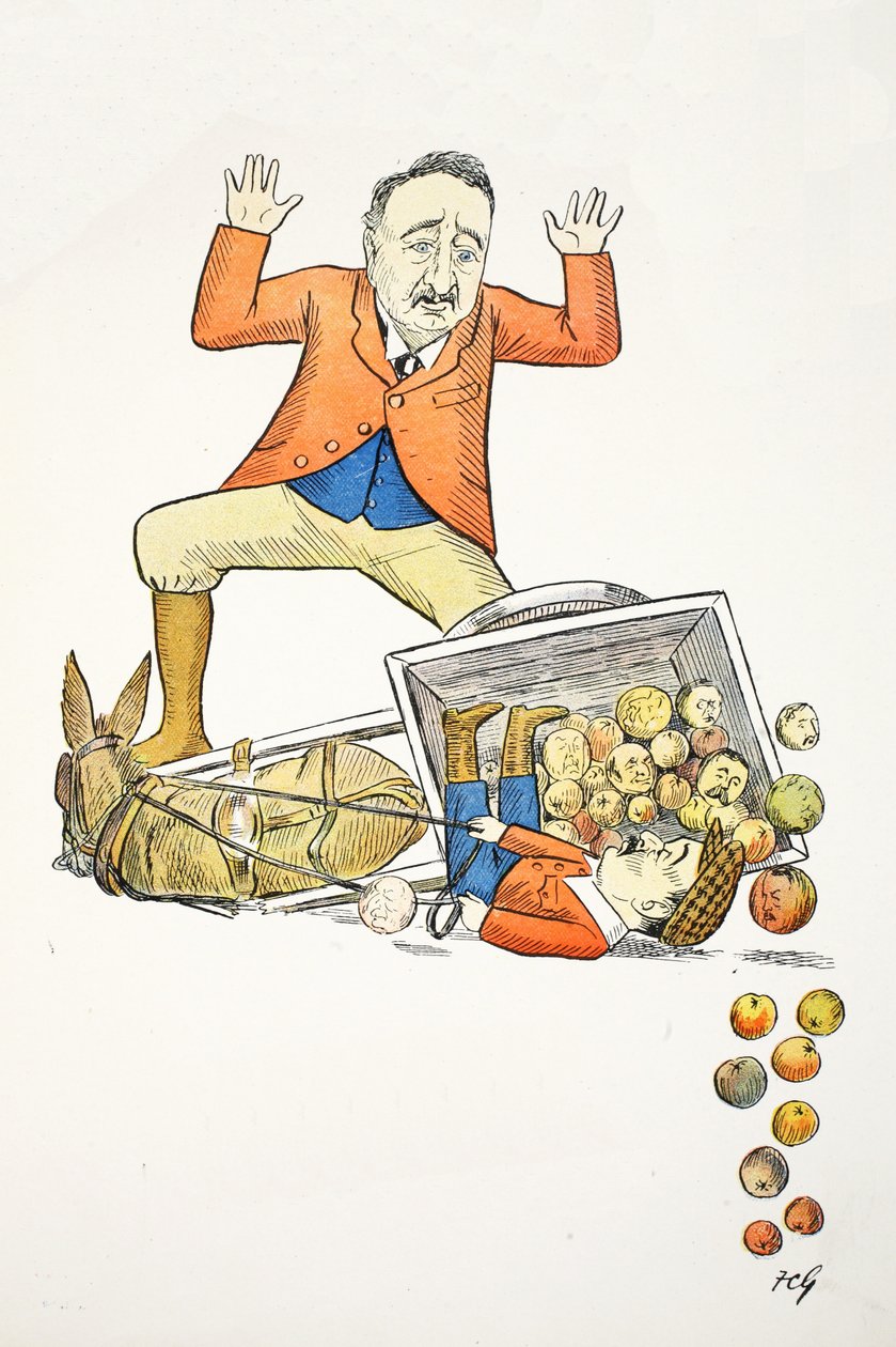 The Diamond Mine R, kuvitus The Struwwelpeter Alphabetista, säe Harold Begbie (1871–1929) tekijältä Francis Carruthers Gould