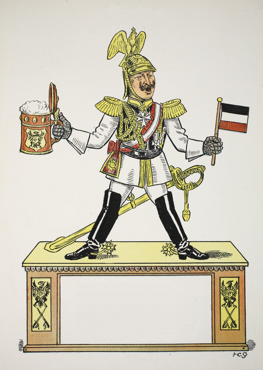 Top G, kuvitus The Struwwelpeter Alphabetista, säe Harold Begbie (1871–1929) tekijältä Francis Carruthers Gould