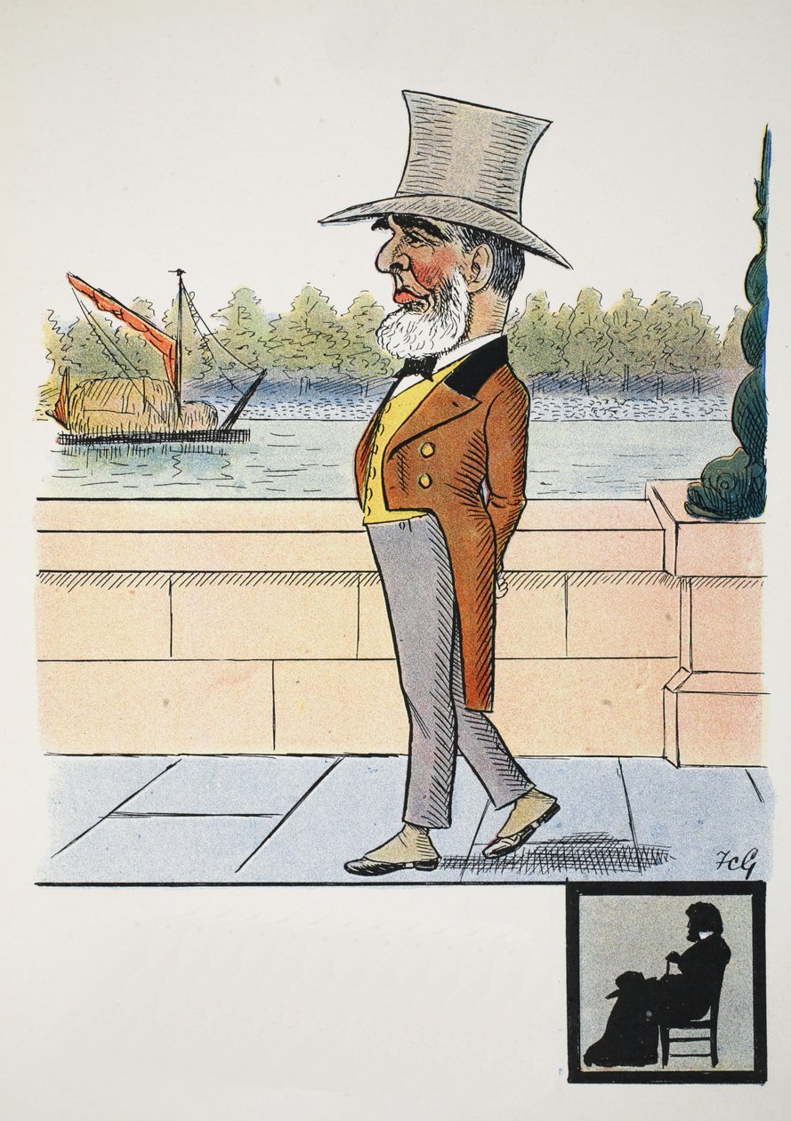 U-nivocal, kuvitus The Struwwelpeter Alphabetista, säe Harold Begbie (1871–1929) tekijältä Francis Carruthers Gould