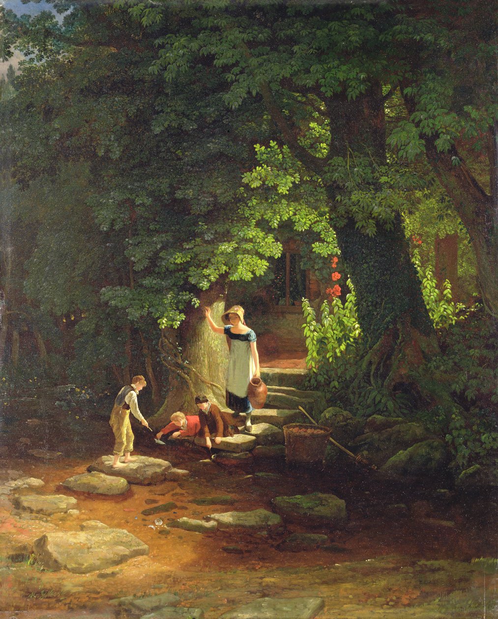 Lapset puron luona, n. 1822 tekijältä Francis Danby