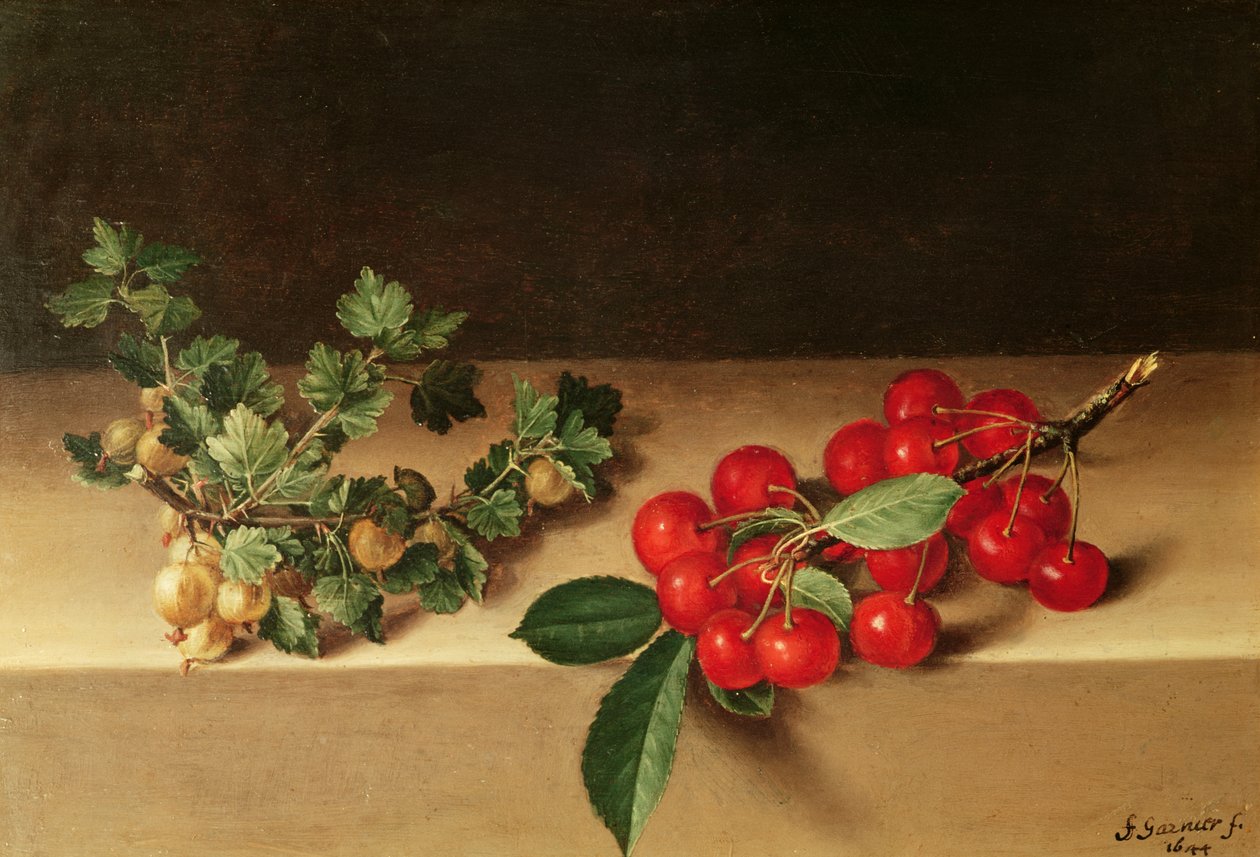 Hedelmiä pöydällä, 1644 tekijältä Francis Garnier