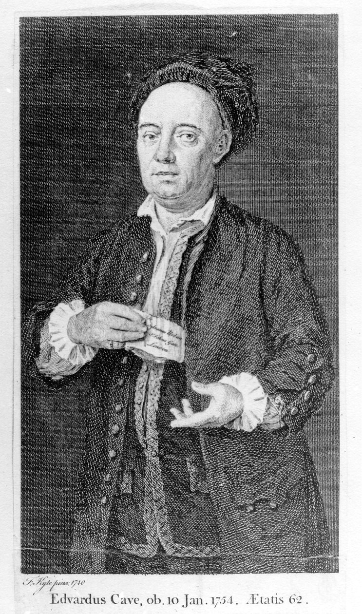Edward Cave, painettu 1754 tekijältä Francis Kyte