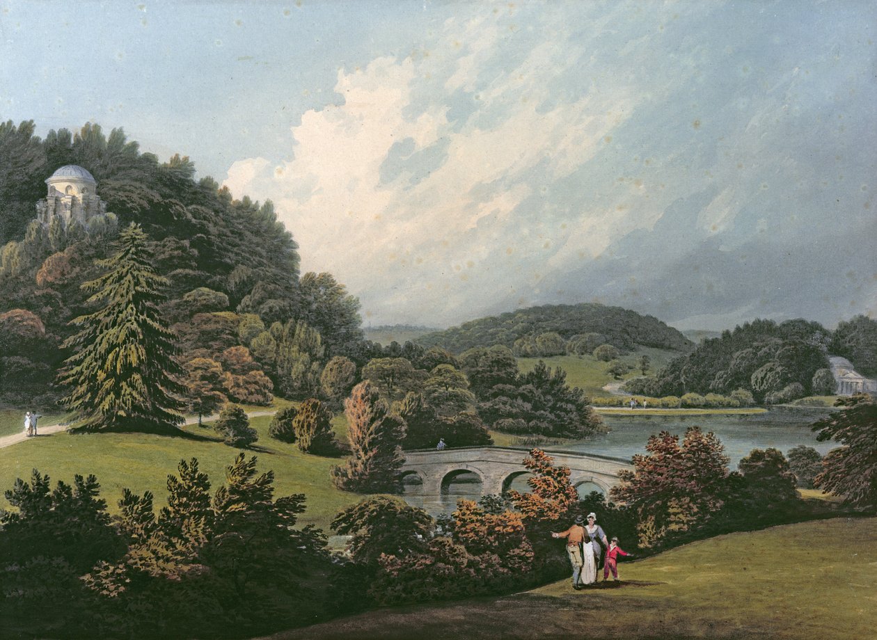Stourhead tekijältä Francis Nicholson