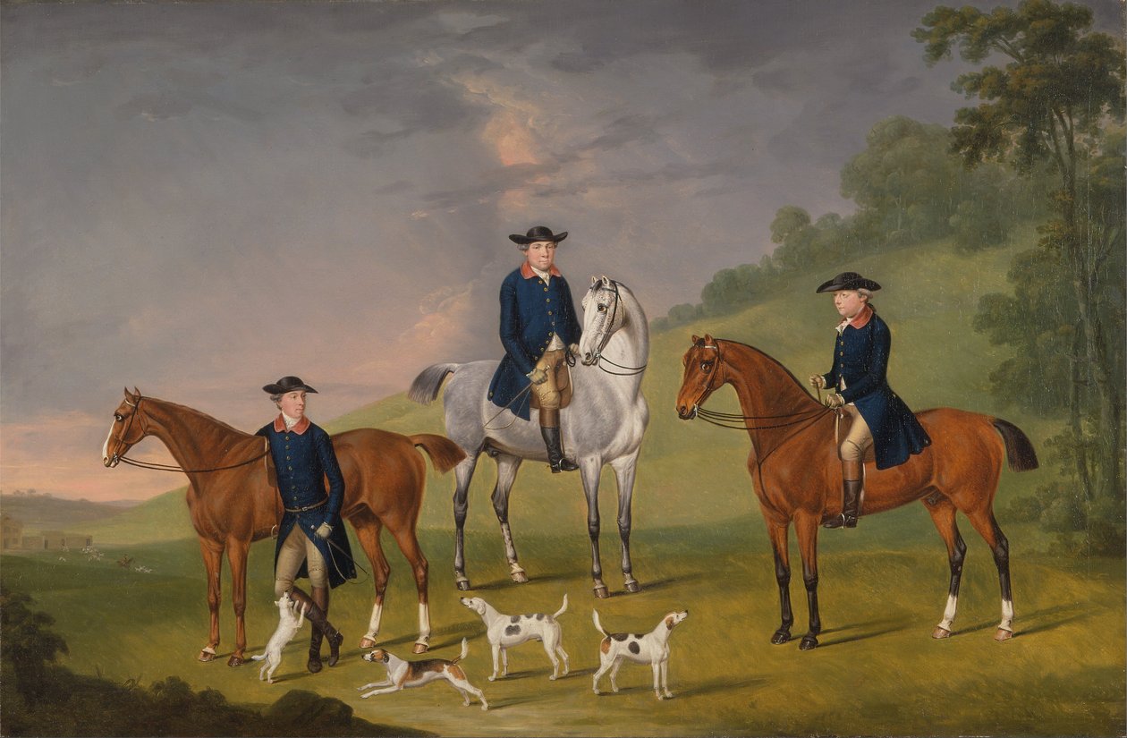 John Corbet, Sir Robert Leighton ja John Kynaston hevosineen tekijältä J. Francis Sartorius