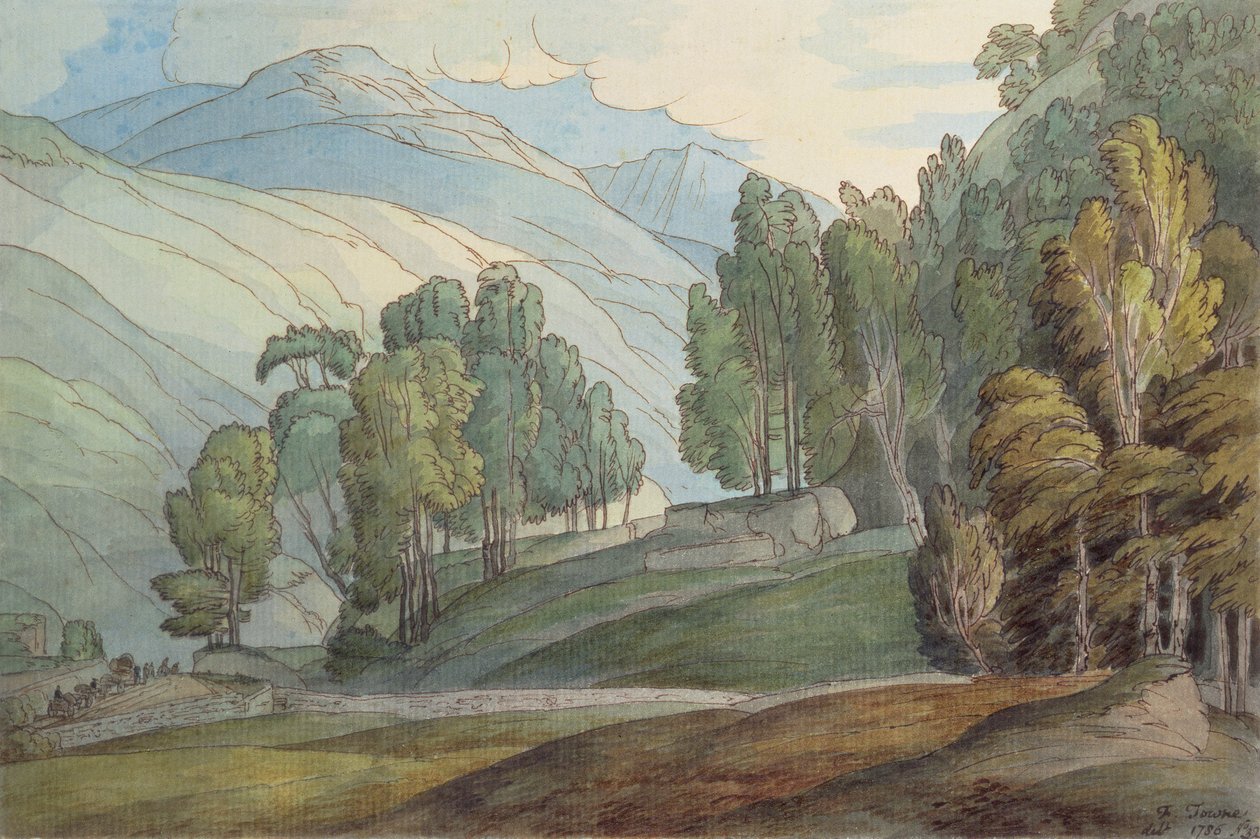 Pyhän Johanneksen laakso, 1786 tekijältä Francis Towne