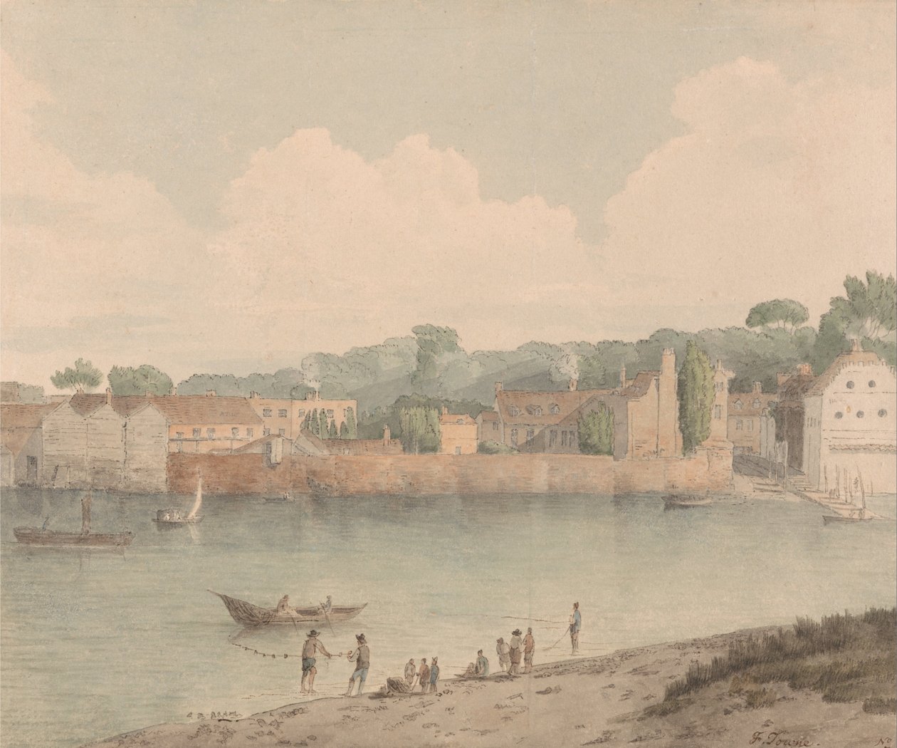 Vauxhall -portaat, Millbank, 5. heinäkuuta 1797 tekijältä Francis Towne