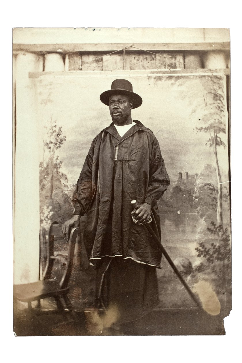 King of Brass, Nigeria, n. 1875 (albumiprintti) tekijältä Francis W. Joaque