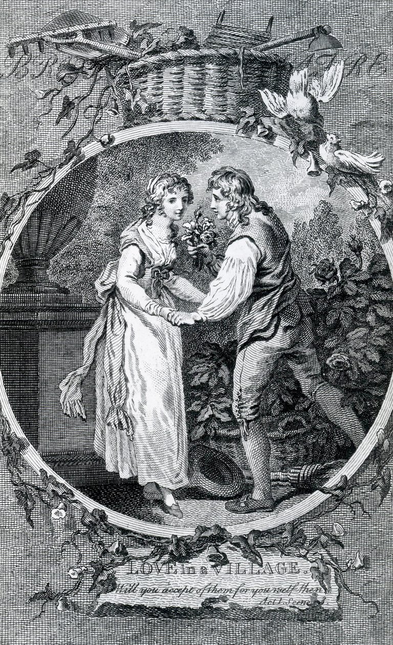 Rakkaus kylässä, 1791 tekijältä Francis Wheatley