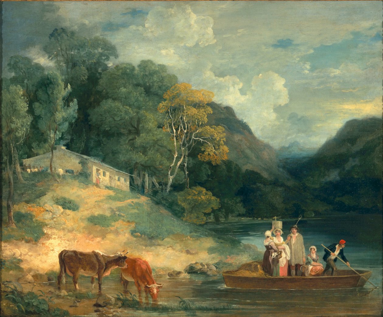 Lautta, noin 1790 tekijältä Francis Wheatley