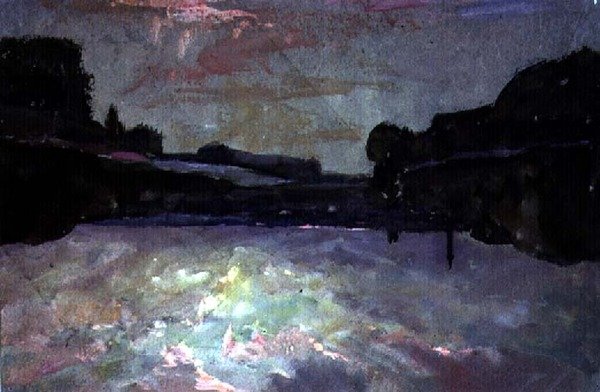 Joki-Auringonlasku tekijältä Francis Abel William Taylor Armstrong