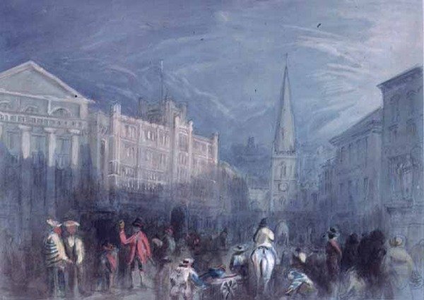 Näkymä Broad Streetille, Bristol tekijältä Francis Abel William Taylor Armstrong