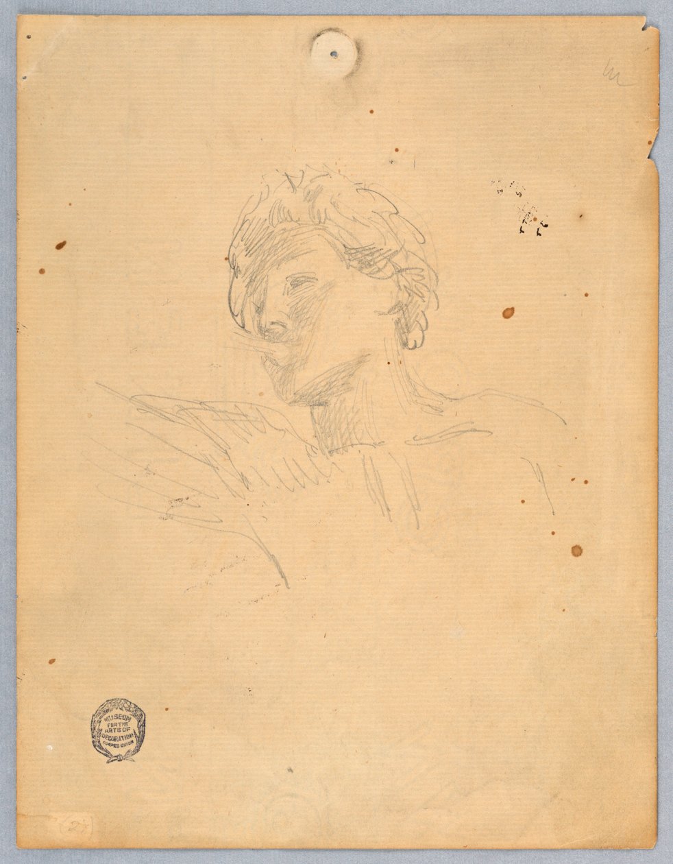 Luonnos enkelin päälle tekijältä Francis Augustus Lathrop