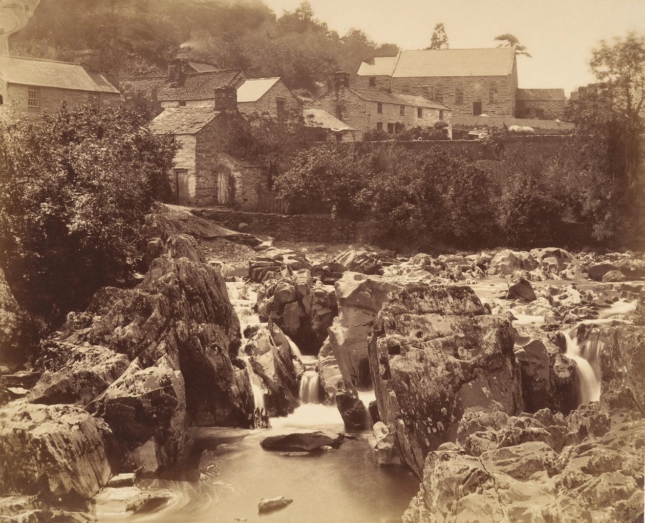 Pont y -parissa, Bettws-y-Coedissa, Pohjois-Walesissa, 1856. tekijältä Francis Bedford