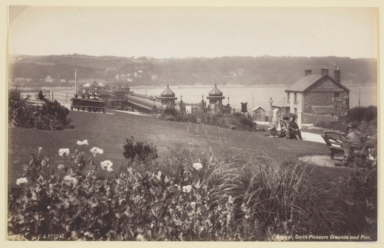 Bangor, Garth Pleasure Grounds ja Pier, 186094. tekijältä Francis Bedford