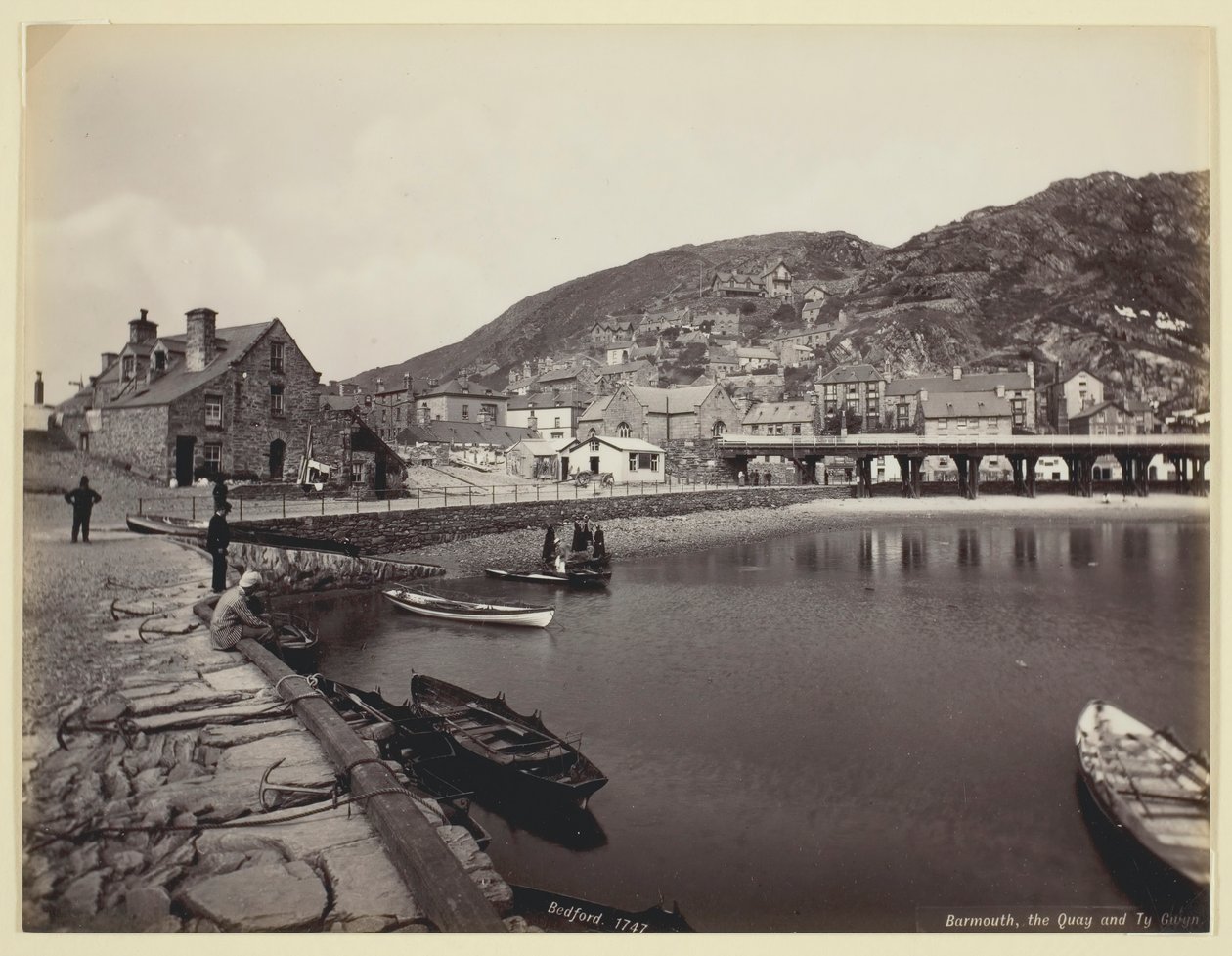 Barmouth, the Quay ja Ty Gwyn, 186094. tekijältä Francis Bedford