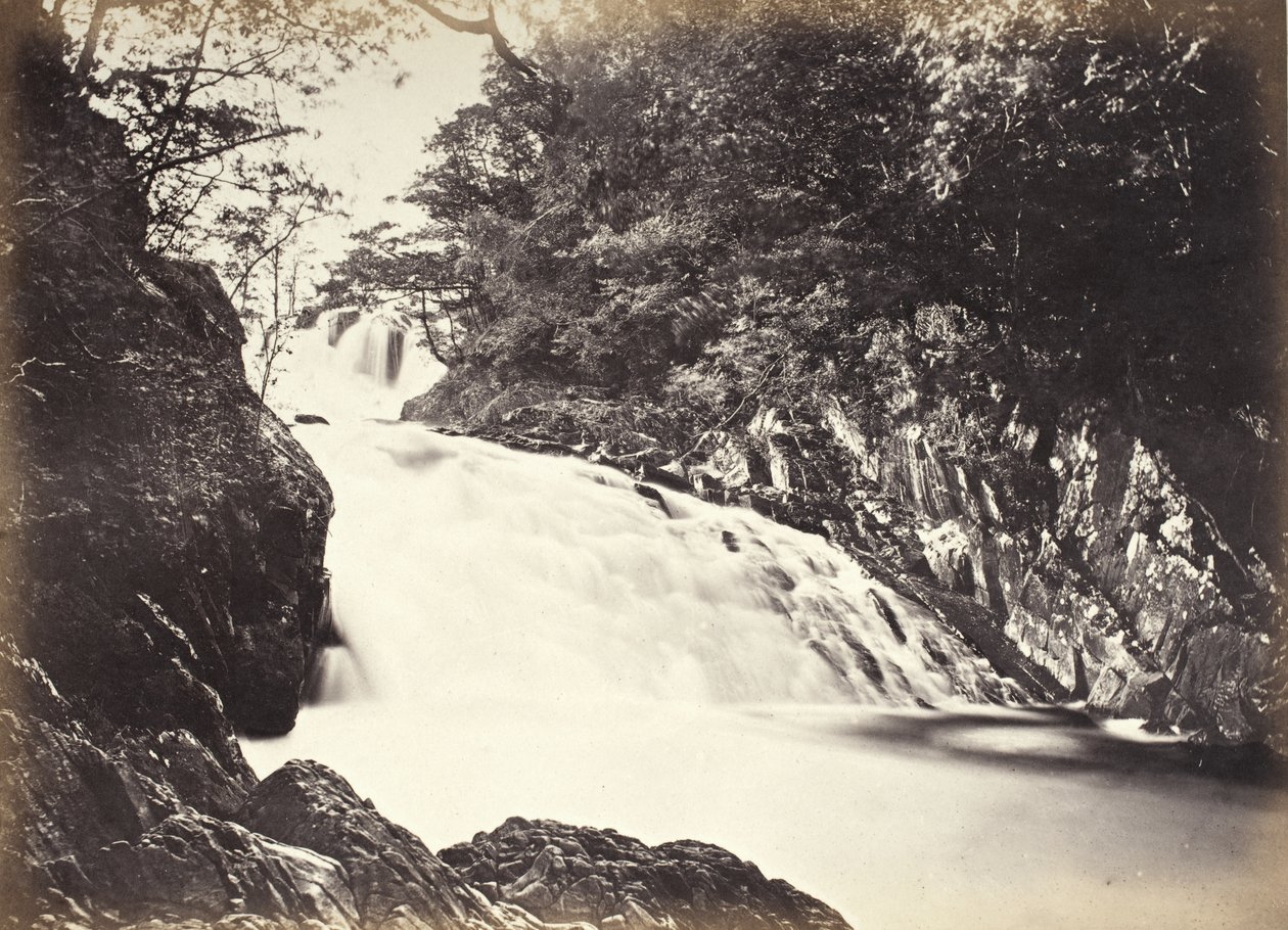 Bettws-y-Coed, Swallow Falls alhaalta nähtynä (696) tekijältä Francis Bedford