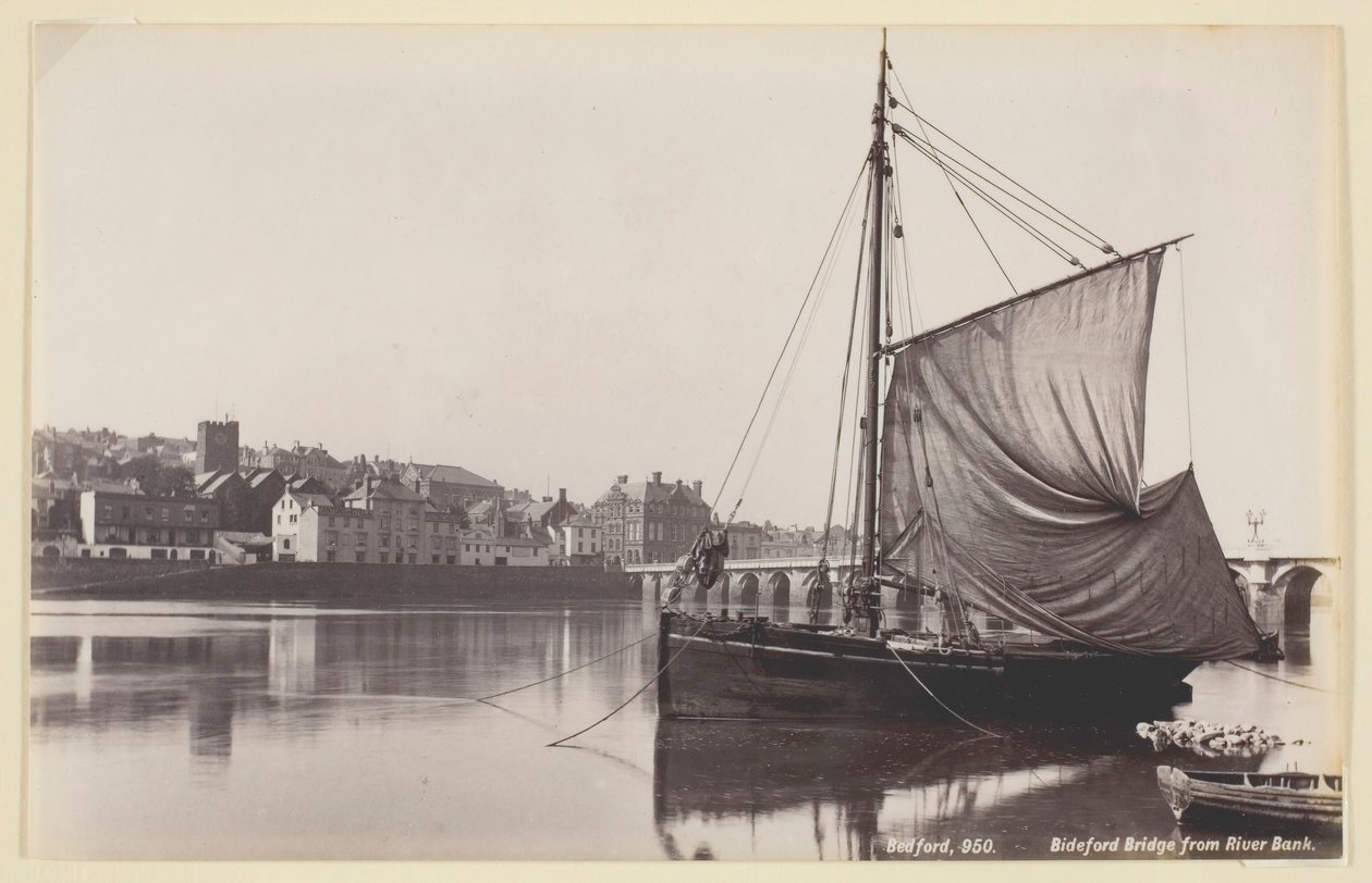 Bideford Bridge River Bankista, 186094. tekijältä Francis Bedford
