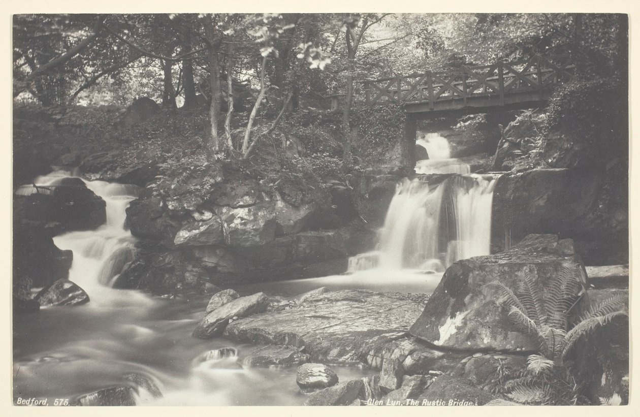 Glen Lyn, maalaismainen silta, 186094. tekijältä Francis Bedford