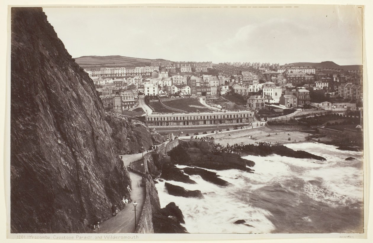 Ilfracombe, Capstone Parade ja Wildersmouth tekijältä Francis Bedford