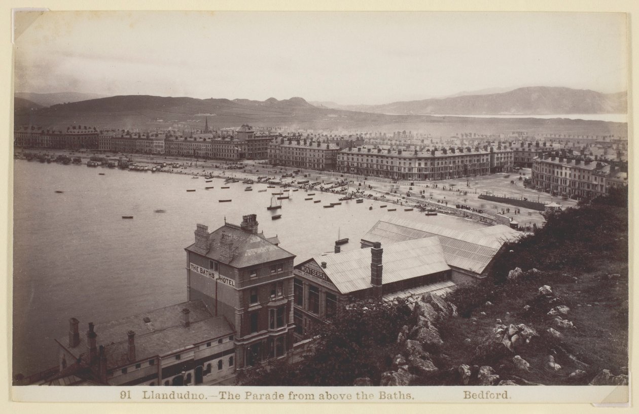 Llandudno - Paraati kylpylän ylhäältä tekijältä Francis Bedford