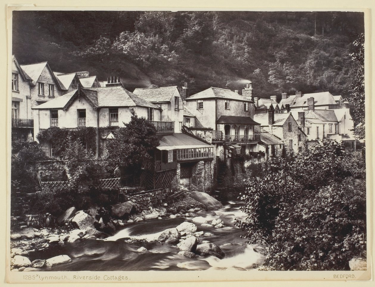 Lynmouth, Riverside Cottages, 186094. tekijältä Francis Bedford